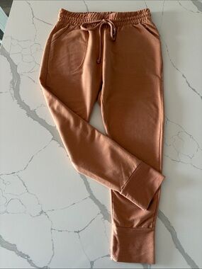 Free People Sunny Skinny Joggers ~ Large ~ Burnt Orange